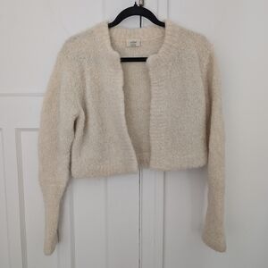 Wilfred Cream Open-Front Cardigan
